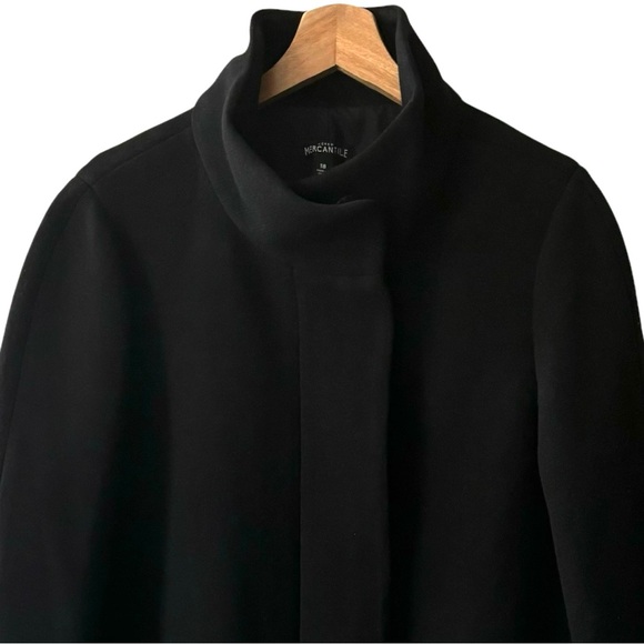 J Crew Mercantile Wool City Wool Blend Coat Jacket in Black Plus Size 18 - Picture 3 of 16